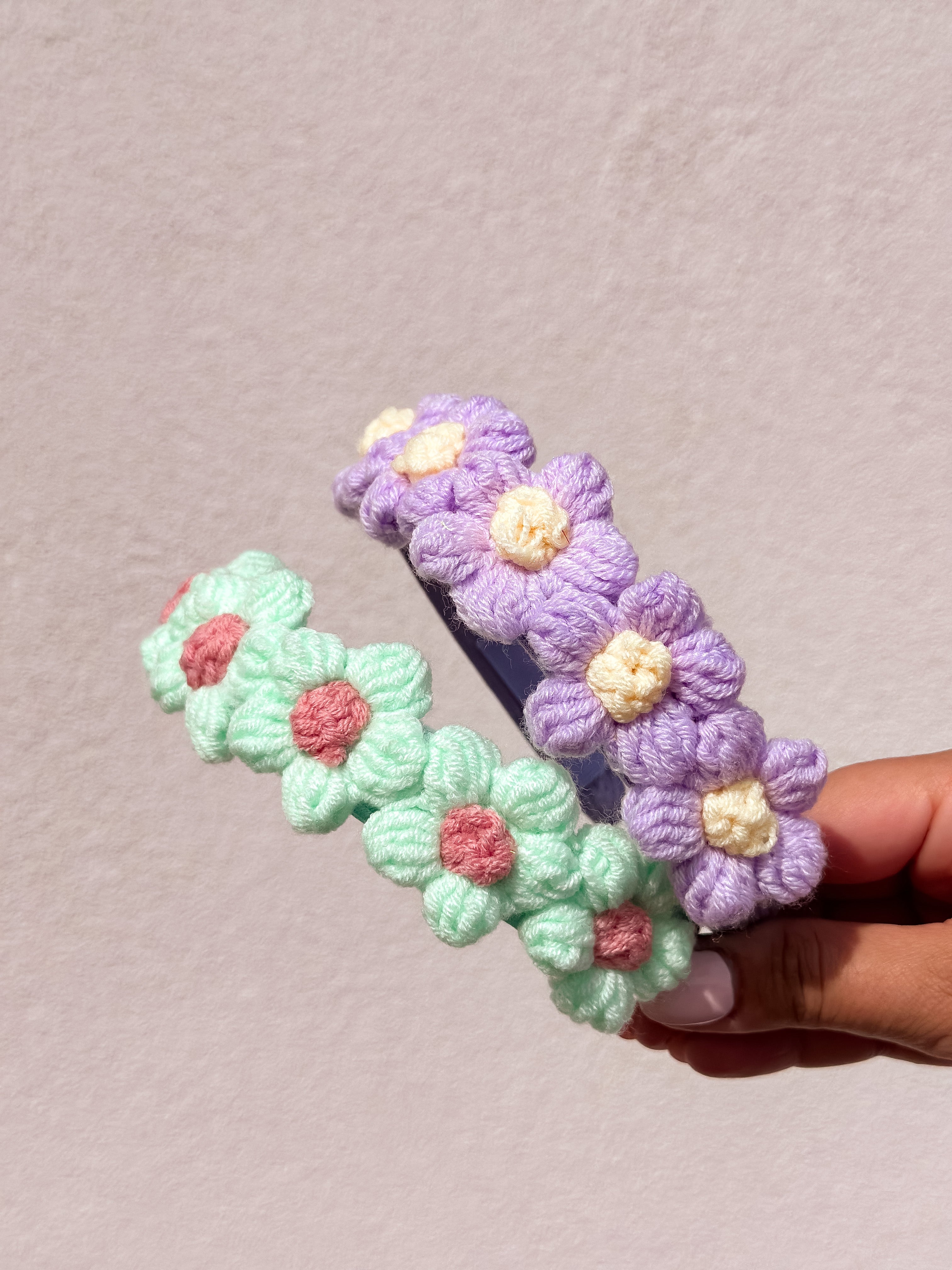Flower Crown Headband Crochet - Handmade