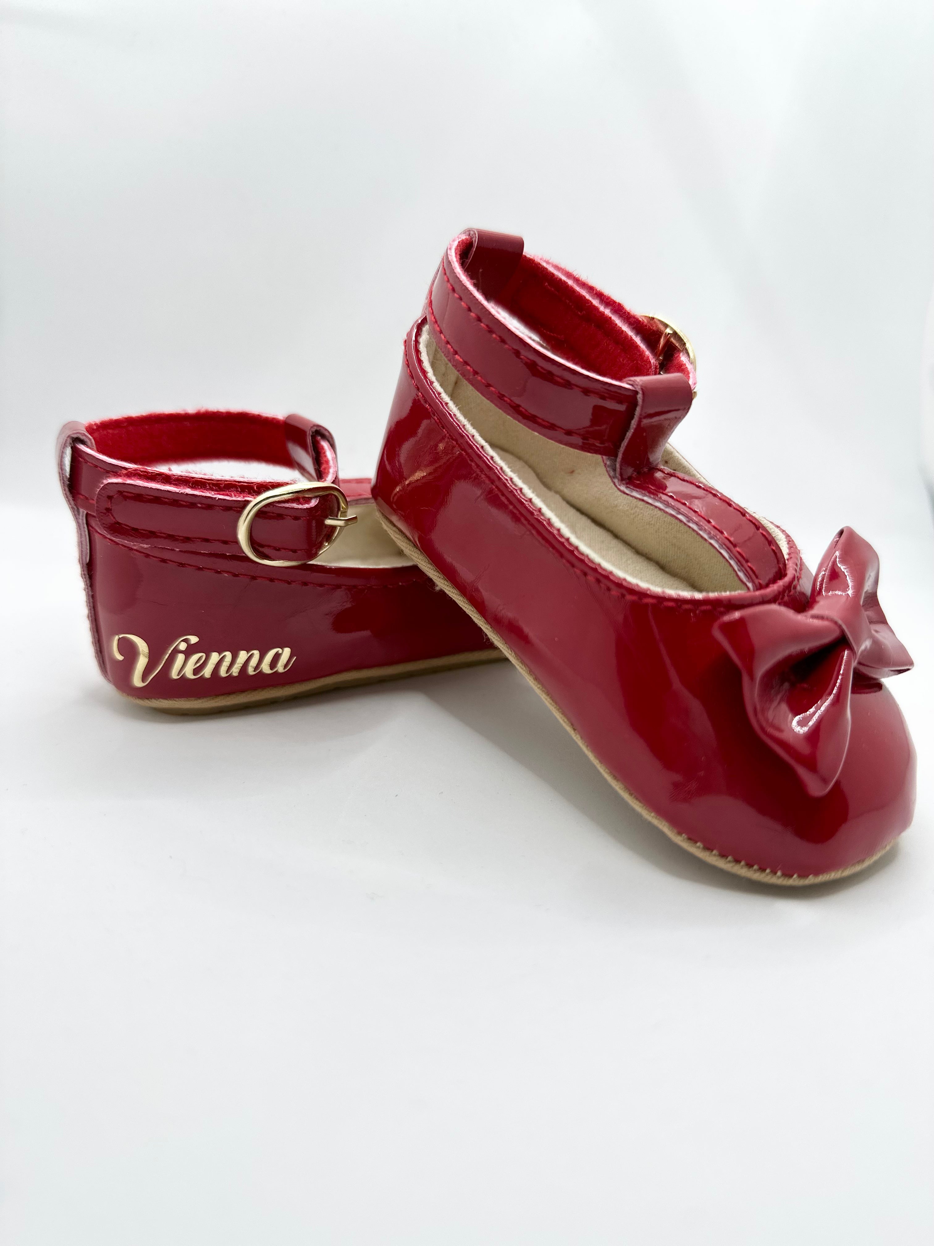 Bella Patent Shoes - Red