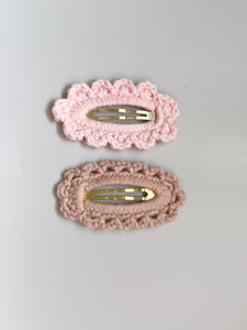 Frill Crochet Clip - Handmade
