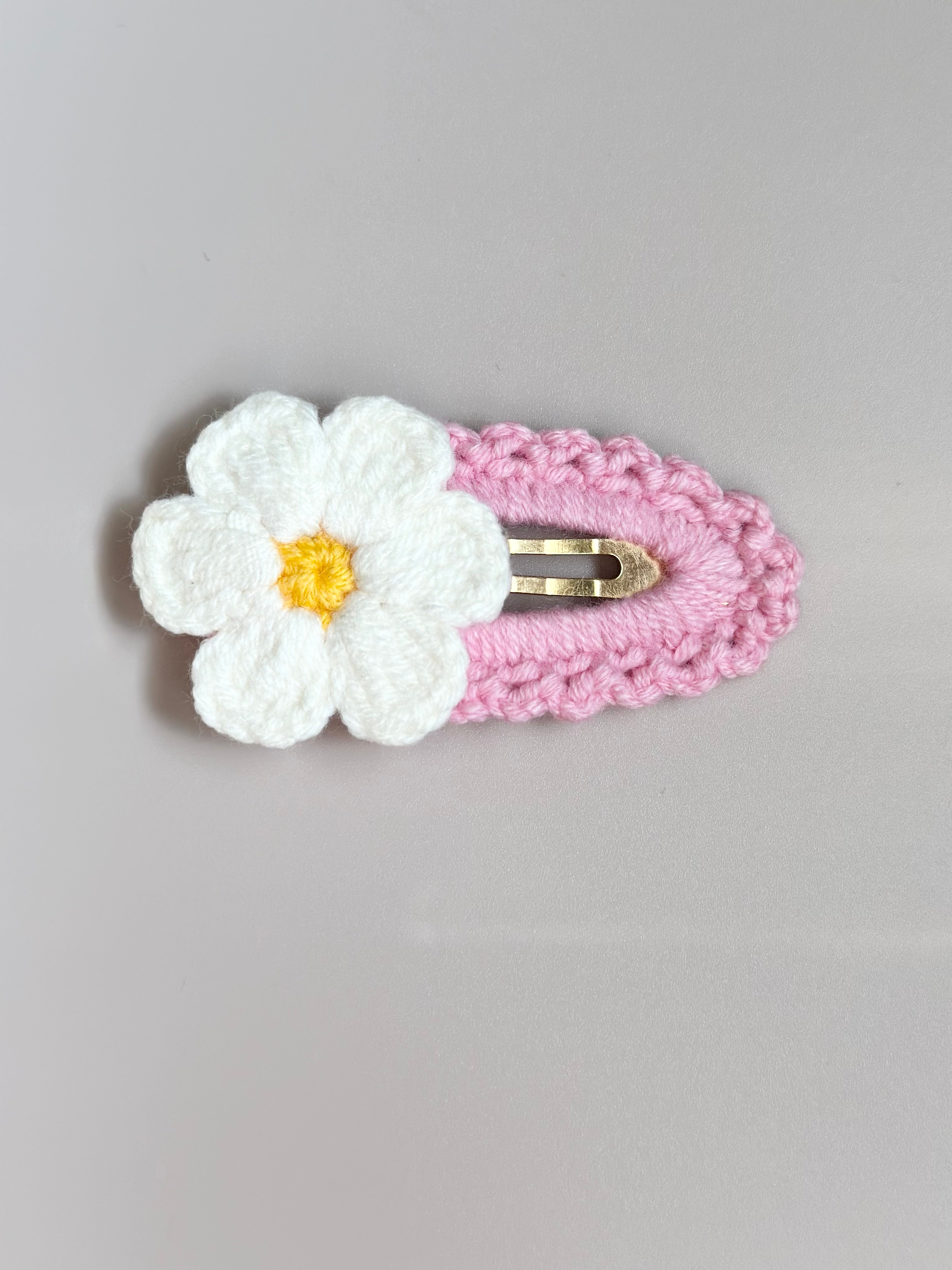 Flower Crochet Clip - Handmade
