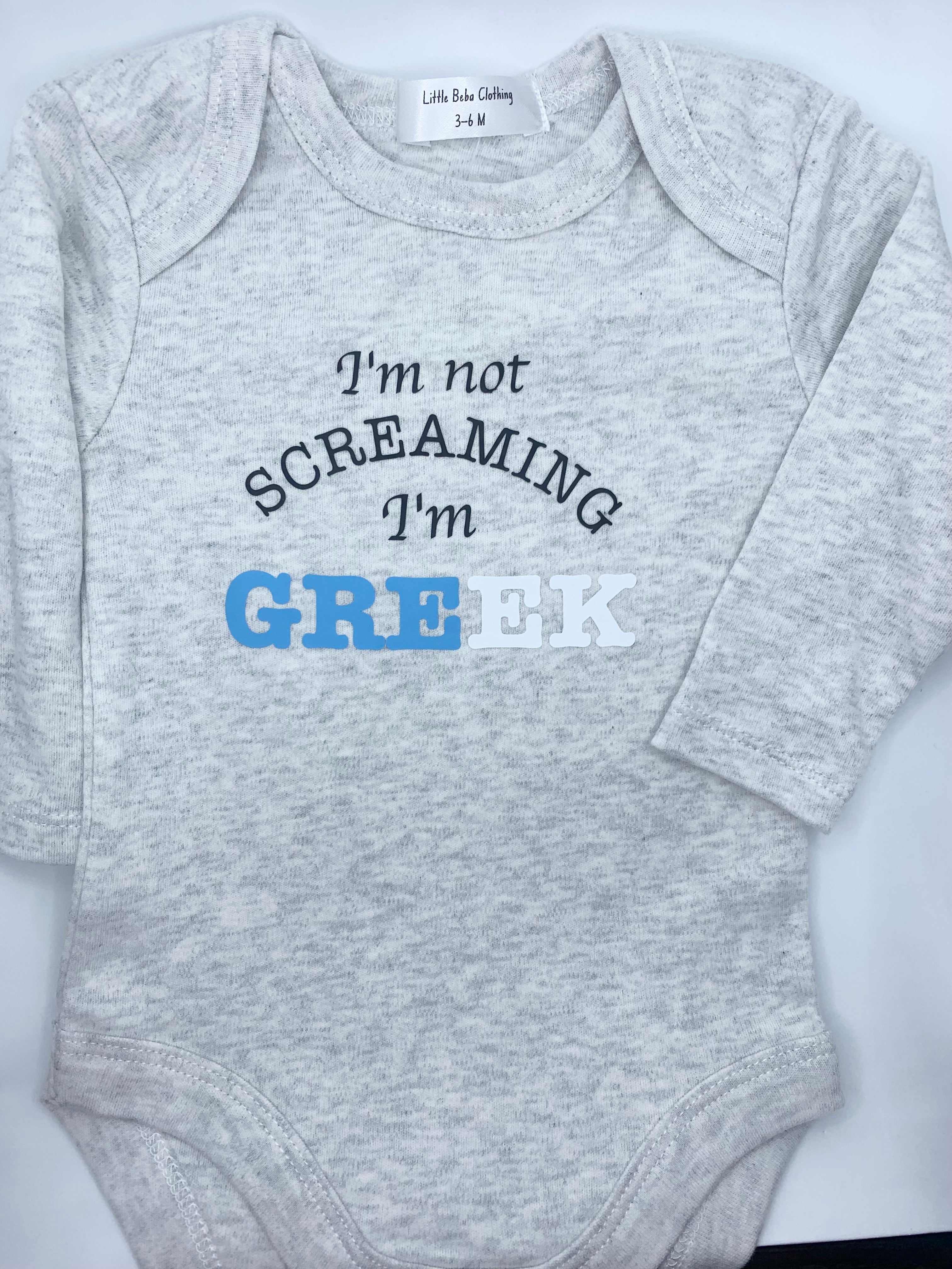 I'm not screaming, I'm Greek