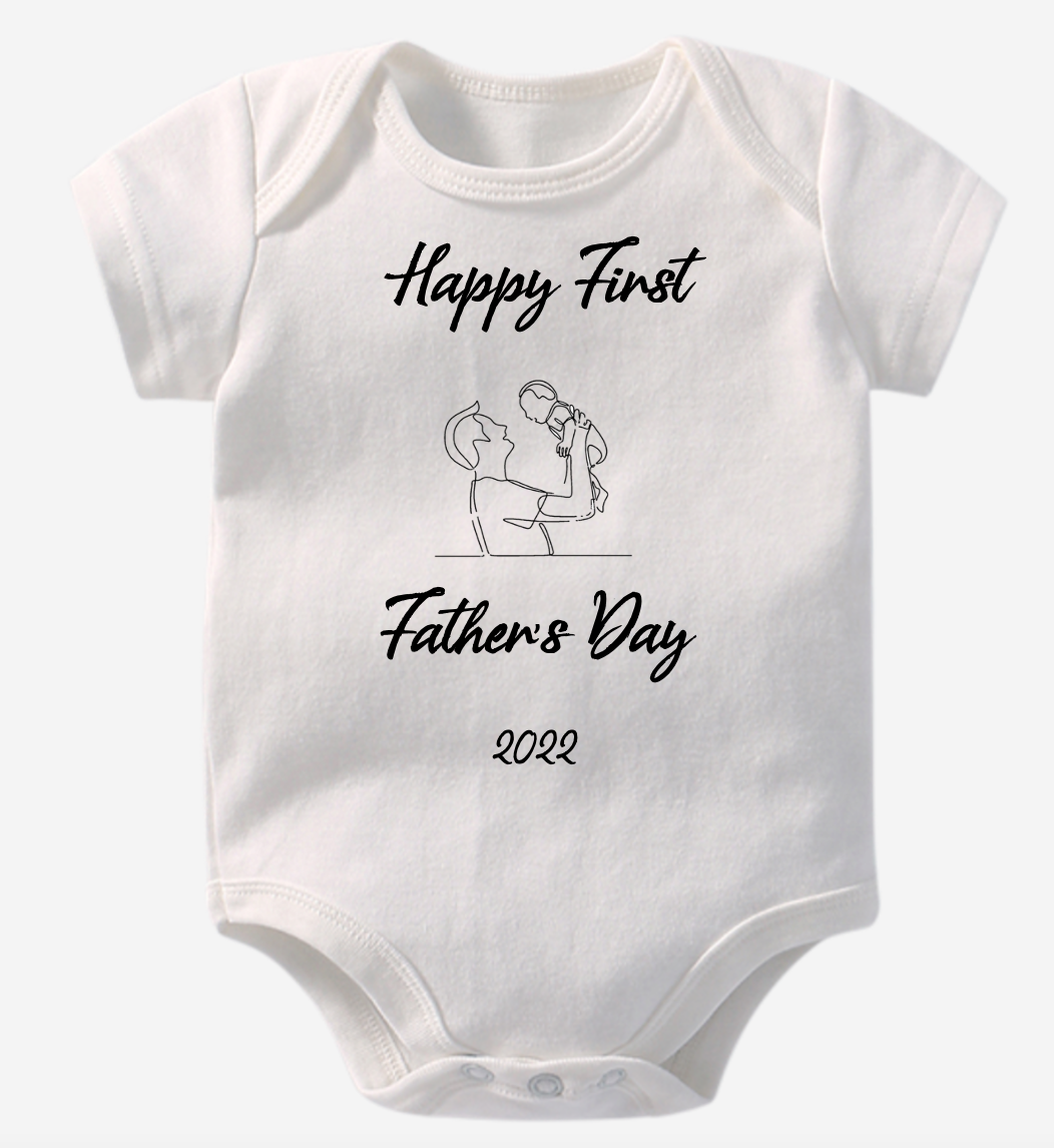 FIRST FATHERS DAY ONESIE